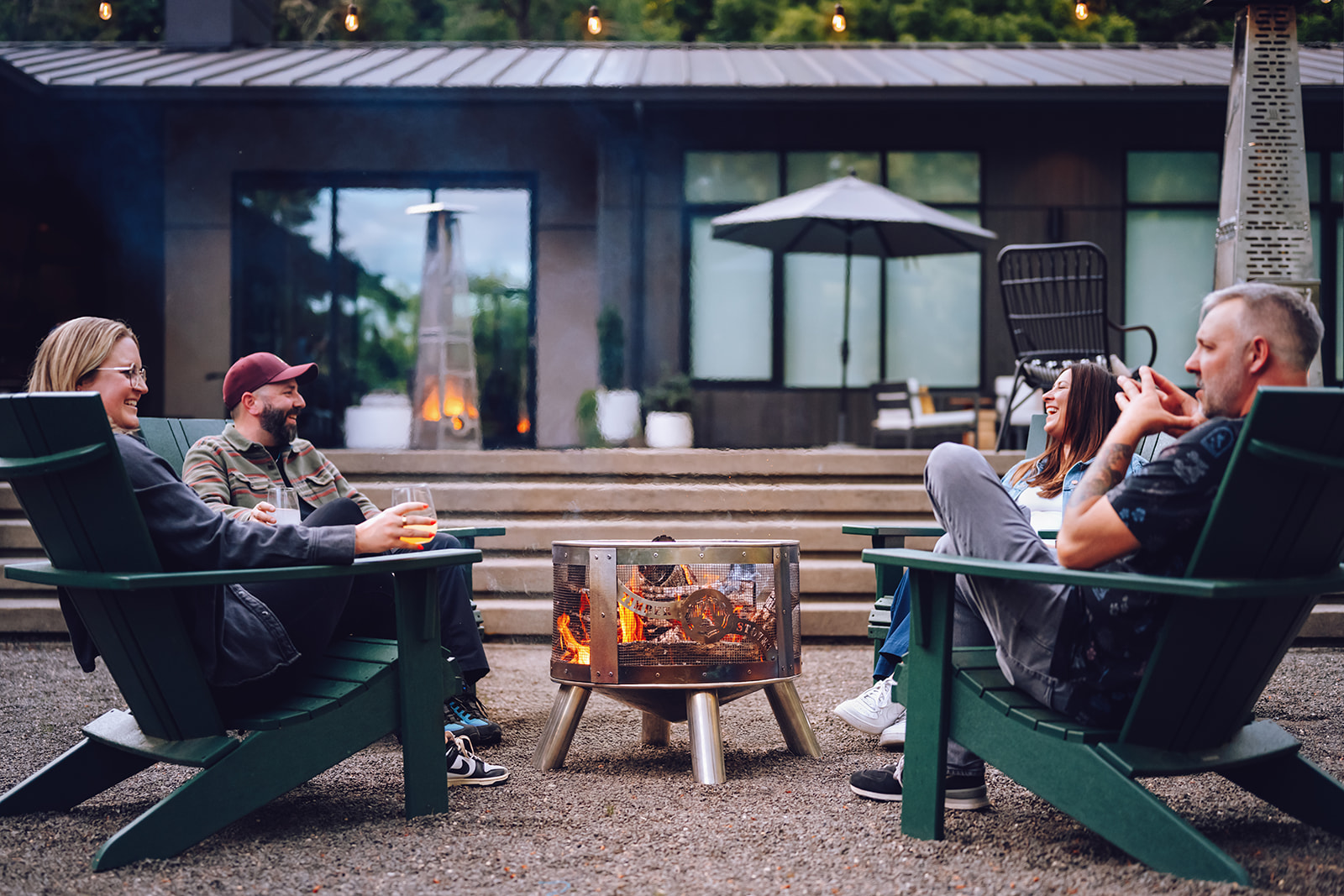 Timber Stoves Thermal comparison of a Big Timber Patio heater versus a propane outdoor heater