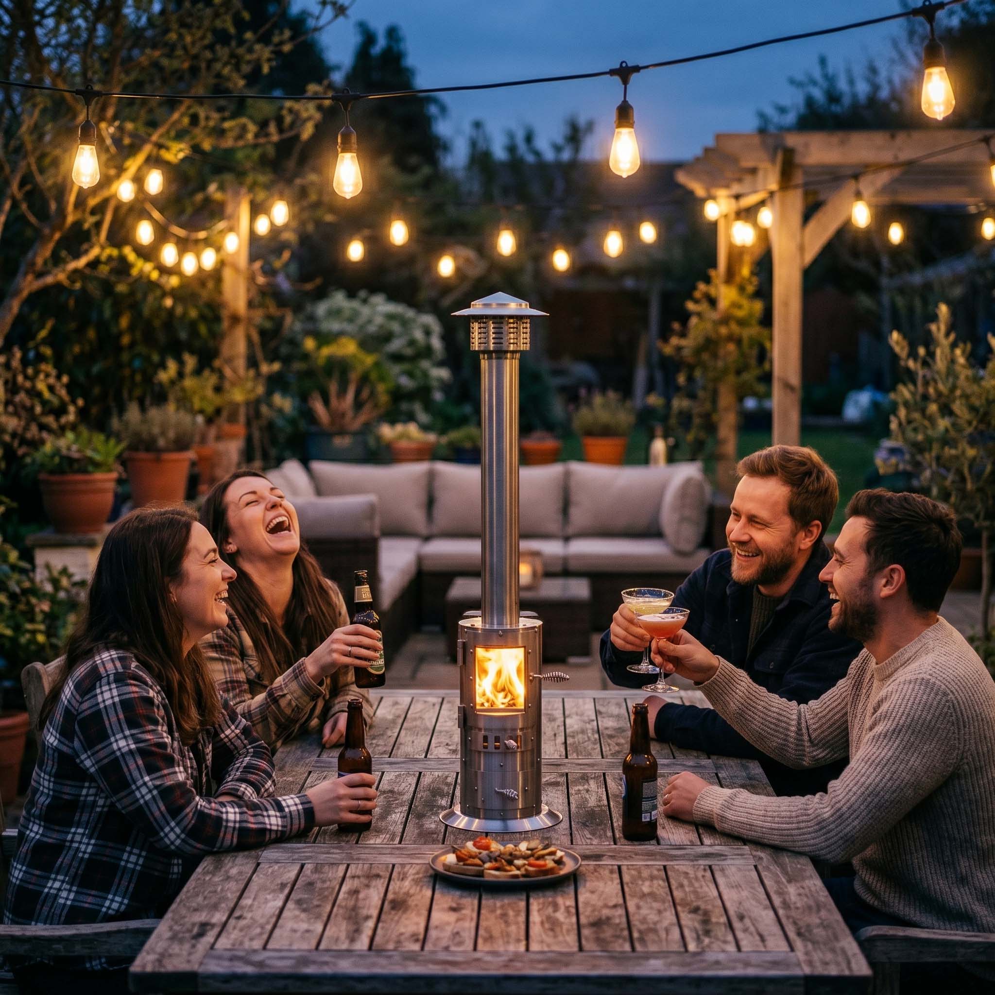 Thermal comparison of a Big Timber Patio heater versus a propane outdoor heater